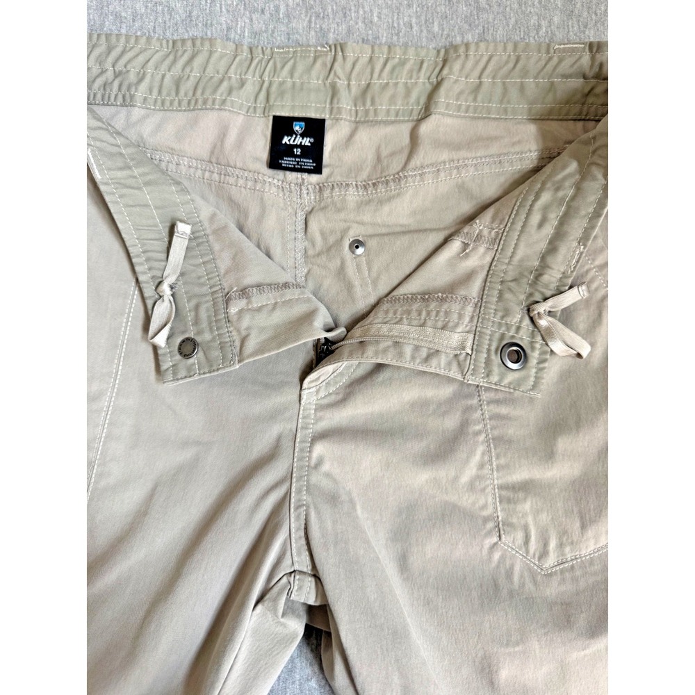 KÜHL Born in the Mountains Capri Pants Size 12 Khaki Style #6215 - Picture 5 of 16